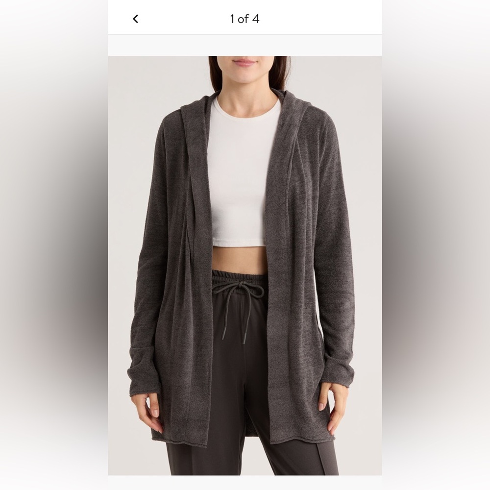 Barefoot Dreams Charcoal Cardigan